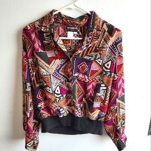 Vintage Notaions petits Multicolor Paisley Blouse